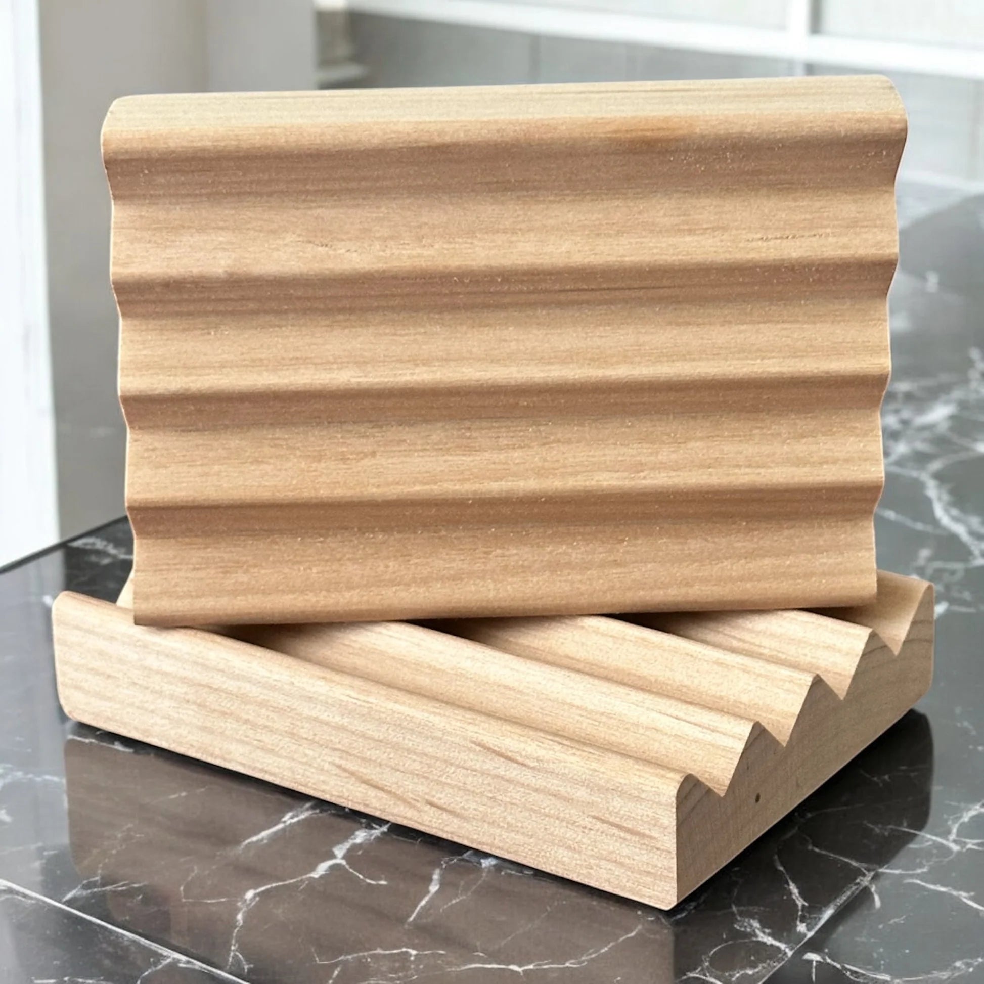 Natural Alder Wood Soap Dish